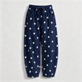 thumbnail image 5 of Mifsaly Polka Dot Sweatpants Wide Leg Drawstring Waist Jogger Sweatpant Trendy Daily Going Out Travel Vacation Barrel Pants Trousers with Pockets, 5 of 7