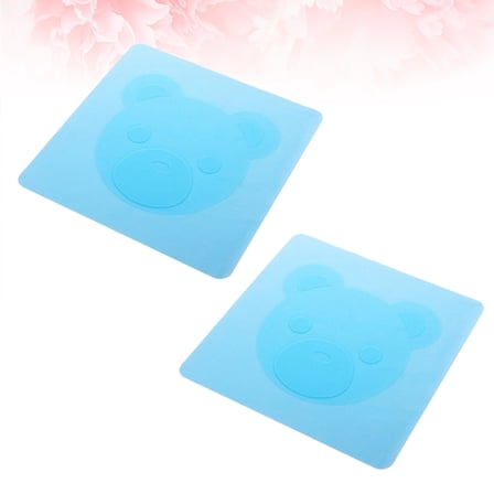 NICEXMAS 2Pcs Blue Silicone Seal Wraps Heat Resistant Stretchable Food Covers