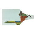 thumbnail image 2 of African Cutting Board, Mother Carrying Girl on Her Back Country Culture Continent Map, Decorative Tempered Glass Cutting and Serving Board, Wine Bottle Shape, Multicolor, by Ambesonne, 2 of 5