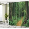 thumbnail image 5 of Ambesonne Jungle Shower Curtain, Nature Call Park Design, 69"Wx75"L, Green, 5 of 5