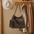 thumbnail image 2 of Women Shoulder Bag PU Leather with Small Bag for Party Working Birthday Gift Coffee, 2 of 8