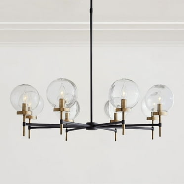 Mid-Century Modern Blown Glass Globe Chandelier,Light Fixtures for Dining Room,Sitting Room Ceiling Lights,Living Room Chandelier,Dining Area Chandelier