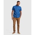 thumbnail image 6 of United By Blue INDIGO Dyed Button Down Short Sleeve Shirt, US Small, 6 of 6