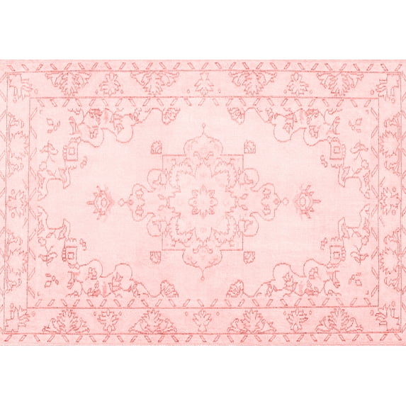Ahgly Company Indoor Rectangle Persian Red Traditional Area Rugs, 2' x 4'
