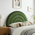 thumbnail image 2 of Headboard, Twin, Green, Velvet, Hotel Bedroom, Modern Contemporary, HB38119, 2 of 7