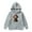 Grey, variant on Toddler Girls Pullover Hoodies Cattle Print Pocket Kids Cute Long Sleeve Fall Hooded Sweatshirt Tops Size 3-4T