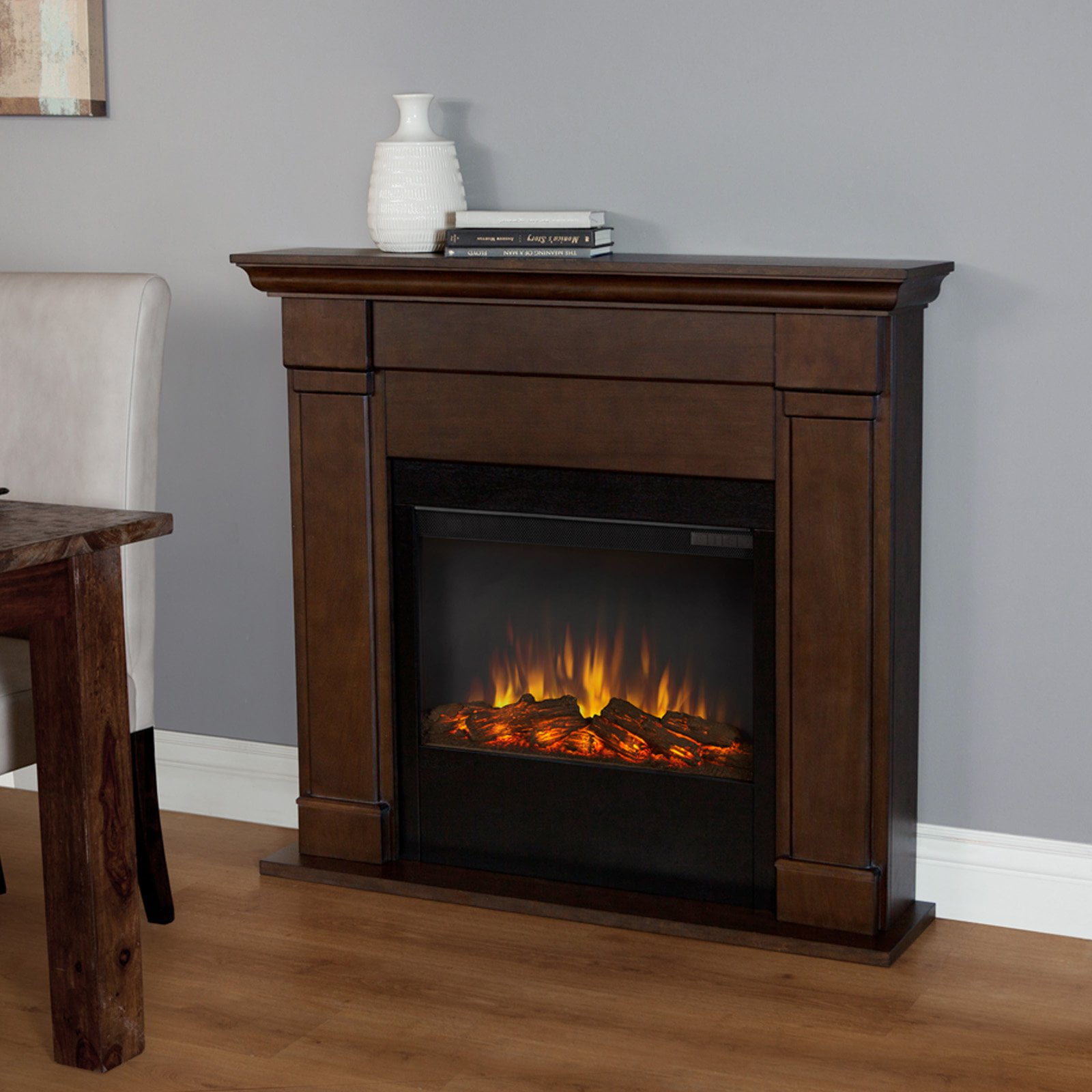 Real Flame Lowry Slim Line Electric Fireplace Vintage Black Maple Real Flame Lowry Slim Line Electric Fireplace Vintage Black Maple Com
