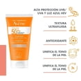 thumbnail image 2 of Protector solar Avène TriAsorb FPS 50+ con color unificante para pieles normales sensibles 50 ml, 2 of 4