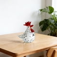 thumbnail image 6 of NANMELX Glass Sculpture Handmade Colored Glaze Rooster Decors Home Office Display, 6 of 17