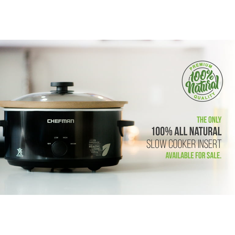 Chefman 6-Quart Slow Cooker, Stovetop & Oven-Safe, Removable Insert,  Nonstick & Dishwasher-Safe Interior 