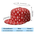 thumbnail image 5 of Custom Christmas Printed Flat Baseball Cap – Adjustable Snapback Hat with Flat Bill, Breathable and Durable, Personalized Design for Sports, Travel & Daily Wear, 5 of 6