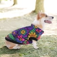 thumbnail image 6 of Pet Winter Coat Snow Zipper Clothing Cold Weather Dog Vest Warm Puppy Coat Brightly Colored Wildflowers, 6 of 8