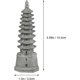 thumbnail image 3 of 2Pcs Mini Pagoda Statue Zen Miniature Pagoda Hexagon Figurine DIY Micro Landscape Fairy Garden Dollhouse Ornaments, 3 of 5