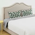 thumbnail image 5 of Haosy Satin Pillowcase for Hair and Skin Standard Cooling Silk Pillow Case with Envelope Closure White Duck on Green 20"x30", 5 of 9