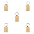 thumbnail image 2 of relayinert 1/2/3/5 Wood Key Chain Craft Blank Keyring Gift Personalized Pendant Hanging Outdoor Holder Handicraft Organizer Accessory Type 5 5PCS, 2 of 6