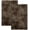 Brown Leopard Print, variant on Blue Green Floral Kitchen Towels Vintage Hydrangea Flower Dish Towels, 16x24 Inch Farmhouse Seasonal Spring Summer Decoration Absorbent Hand Towels for Home Kitchen Dinner Drying Set of 2