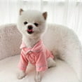thumbnail image 3 of PENGXIANG Pet Jumpsuit Dogs Cats Cartoon Pattern Pajamas Puppy Soft Warm Costume Clothes Pink L, 3 of 4
