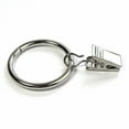 thumbnail image 4 of 25 Pack Curtain Rings with Clips Hooks, Rustproof Stainless Steel Drapery Rings for Tension Rod Bracket Eyelets Hangers, 4 of 6