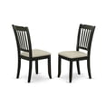 thumbnail image 2 of Set de comedor East West Furniture con mesa redonda de 36 pulgadas y 4 sillas de lino, 2 of 6