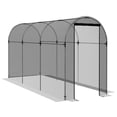 thumbnail image 1 of Outsunny 4' x 12' Plant Protection Tent Crop Cage with Door, Black, 1 of 10