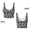thumbnail image 6 of Sports Bra For Women, Cute Cartoon Rainbow Donut Sports Bras For Women High Support, Workout Tank Tops Woman With Removable Cups, 6 of 8