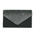 thumbnail image 3 of ZTTD Ladies Large Evening Satin Bridal Diamante Ladies Clutch Bag Party Prom Envelope, 3 of 5