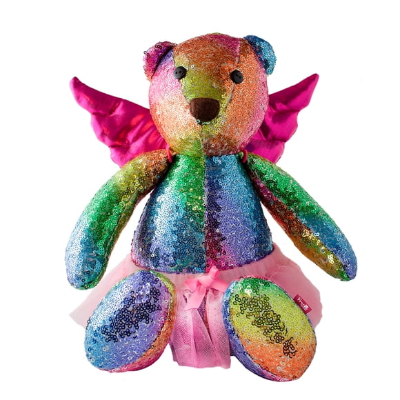 Oso de Peluche Fredo 40 cm Artesanal con Acabado Metálico y Alas - Hecho en México Beautifull Home Desmontables