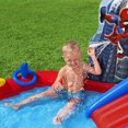 thumbnail image 4 of Bestway: Spider-Man Inflatable Water Play Center - 6'11"x6'9"x50", Splash Pool-Slide-Arch Sprayer, 6 Balls, Marvel Superhero Ring Toss, Toddler-Kid 2+, 4 of 11