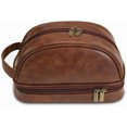 thumbnail image 1 of 1 Uds bolsa de maquillaje bolsa de maquillaje portátil bolsa de almacenamiento de gran capacidad neceser de viaje capacidad, bolsa de cosméticos impermeable de cuero Pu, 1 of 5