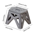 thumbnail image 3 of Kadlawus Folding Step Stool for Home, Heavy Duty Plastic Step Stool with Geometric Structure, Portable Non Slide Stool for Camping, Outdoor Use, 3 of 6