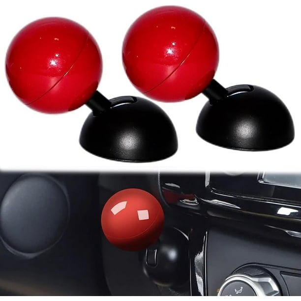 Botón de arranque y parada del motor del automóvil, palanca de mando con barra de bola de metal completa, botón basculante para arrancar el motor del automóvil, palanca de mando del botón de parada y