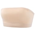 thumbnail image 2 of Dwellite Push Up Strapless Bras for Women Supportive Bandeau Bra Wireless No Underwire Padded Tube Bra Complexion 34, 2 of 7