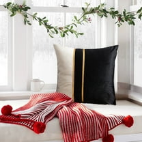 Latrodar Throw Pillow Covers Pillow Cover Velvet Pillow Cover Secure Lumbar Pillow Cover Black 10x10 Inch Home Stuff