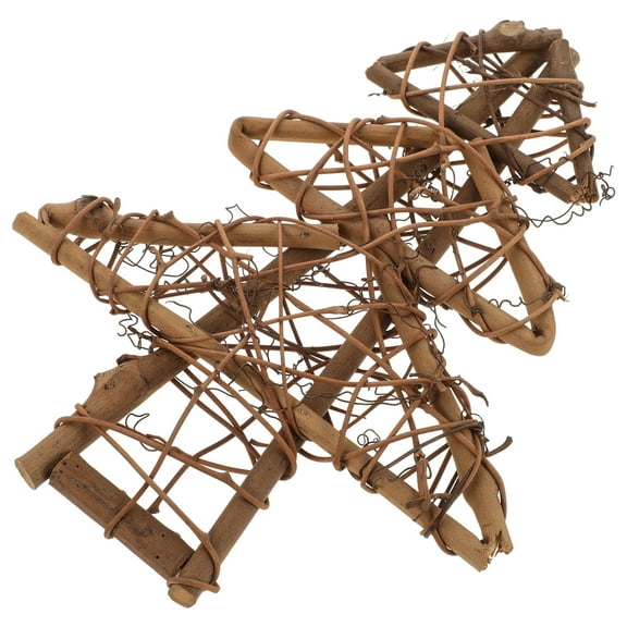 DINHEAROM Door Wreath Grapevine Wreath Coffee Rattan 1Pcs For Friends And Family