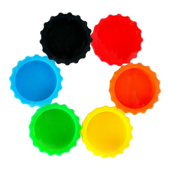 KONTONTY 6pcs Reptile Bowl Silicone Food And Water Feeding Container Tiny Reptile Feeding Bowl Basin Turtle Scorpion Water Cups 3cm