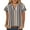 Khaki, variant on Scyoekwg Womens Short Sleeve Blouses V Neck Elegant Shirts Comfy Lightweight Dressy Casual Blouses Stripe Print Loose Blouses (Blue,XXL)