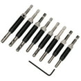 thumbnail image 1 of Hinge Drill, Self Centering Hinge Drilling Bit, 8Pcs Wear-Resistant For Woodworking Home Hardware, 1 of 8