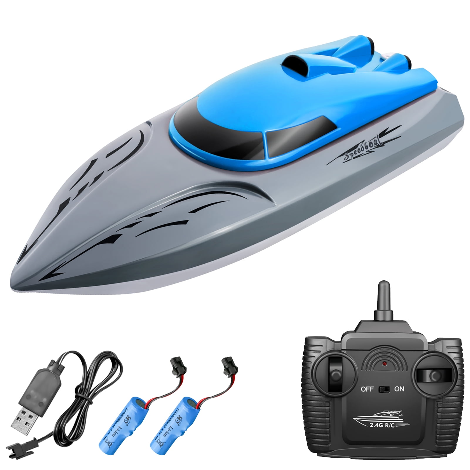 806 2.4G RC Boat Remote Control Boat 20KMh Waterproof High Speed RC ...