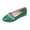 Green, variant on IEMIEMIEM Womens Rhinestone Ballet Flats Pearl Round Toe Flat Shoes Comfortable Soft Leather Slip On Daily Dress Ballet Flats Black 5.5 Wide