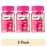 (3 pack) Equate Allergy Relief Tablets with Diphenhydramine Hcl 25mg Antihistamine, 365 Count