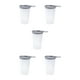 thumbnail image 3 of Wosthever Botellas de agua blandas, prácticas y portátiles para actividades al aire libre, botella de agua plegable, Luna brillante, blanco, Type2 NO2, 3 of 6