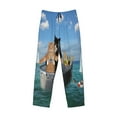 thumbnail image 4 of Daiia Two Brave Cats Are Floating On The Sea Iceberg Men's Sleep Pant with Pockets and Drawstring,Pajama Pants-Medium, 4 of 9