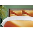 thumbnail image 3 of Ambesonne Orange Yellow Duvet Cover Sets, Wavy Color Curves, 2-King, Orange Yellow, 3 of 6