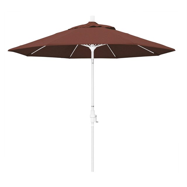 California Umbrella Parasol de Patio de 9 Pieds en Terre Cuite