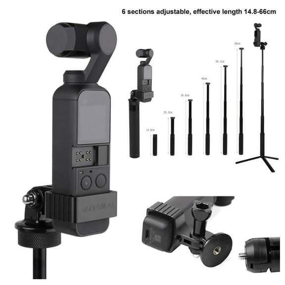 Kiplyki Aluminum alloy Bracket stand   Tripod   Extension Rod For DJI OSMO Pocket