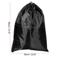 thumbnail image 2 of Unique Bargains 31.5' Height Clothes Storage Double Drawstring Bag for Camping, Black, 2 of 5