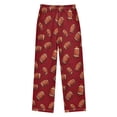 thumbnail image 2 of Wobogo Red Rugby Long Pajama Pants Bottoms Soft Sleepwear with Pockets, 2 of 9