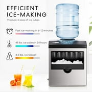 VIVOHOME Electric 2 in 1 Countertop Ice Maker, Ice and Water Dispenser Machine 48lbs/Day