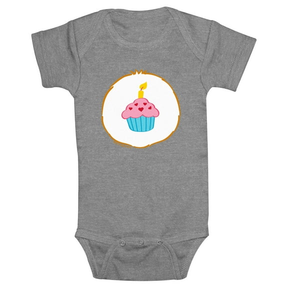 Infant's Care Bears Birthday Bear Belly Badge Bodysuit