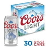 Coors Light Beer, 30 Pack, 12 fl oz Aluminum Cans, 4.2% ABV, Domestic Lager